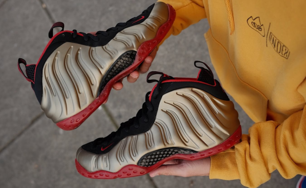 Nike Air Foamposite One Bronze Cough Drop Sample Appears Online