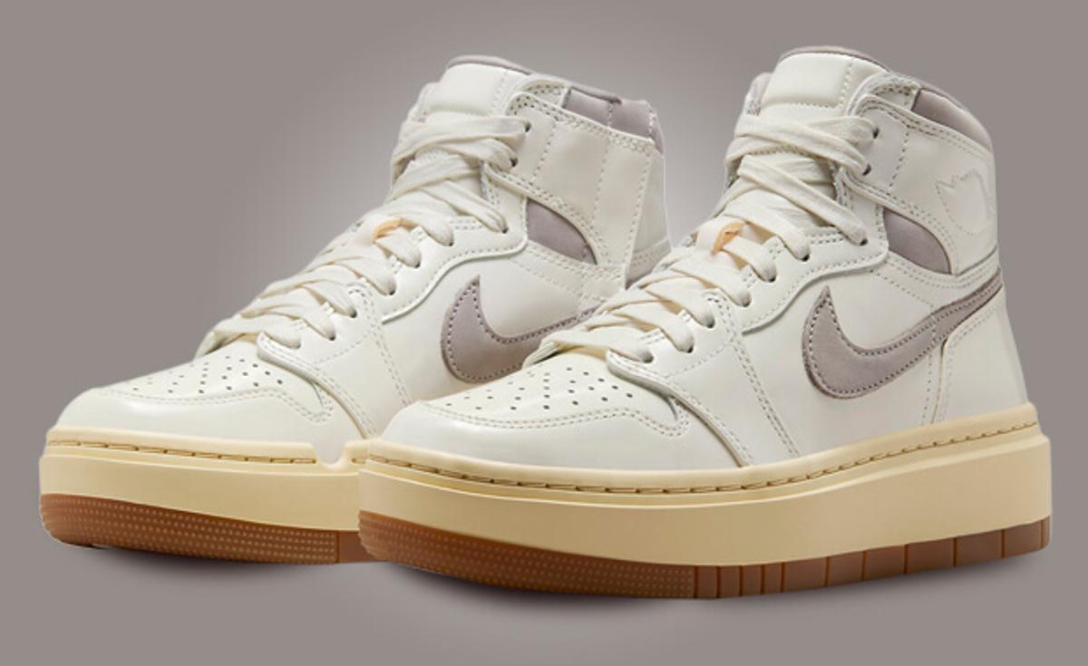 We're Getting Vintage Vibes From The Air Jordan 1 Elevate High Sail College Grey Gum