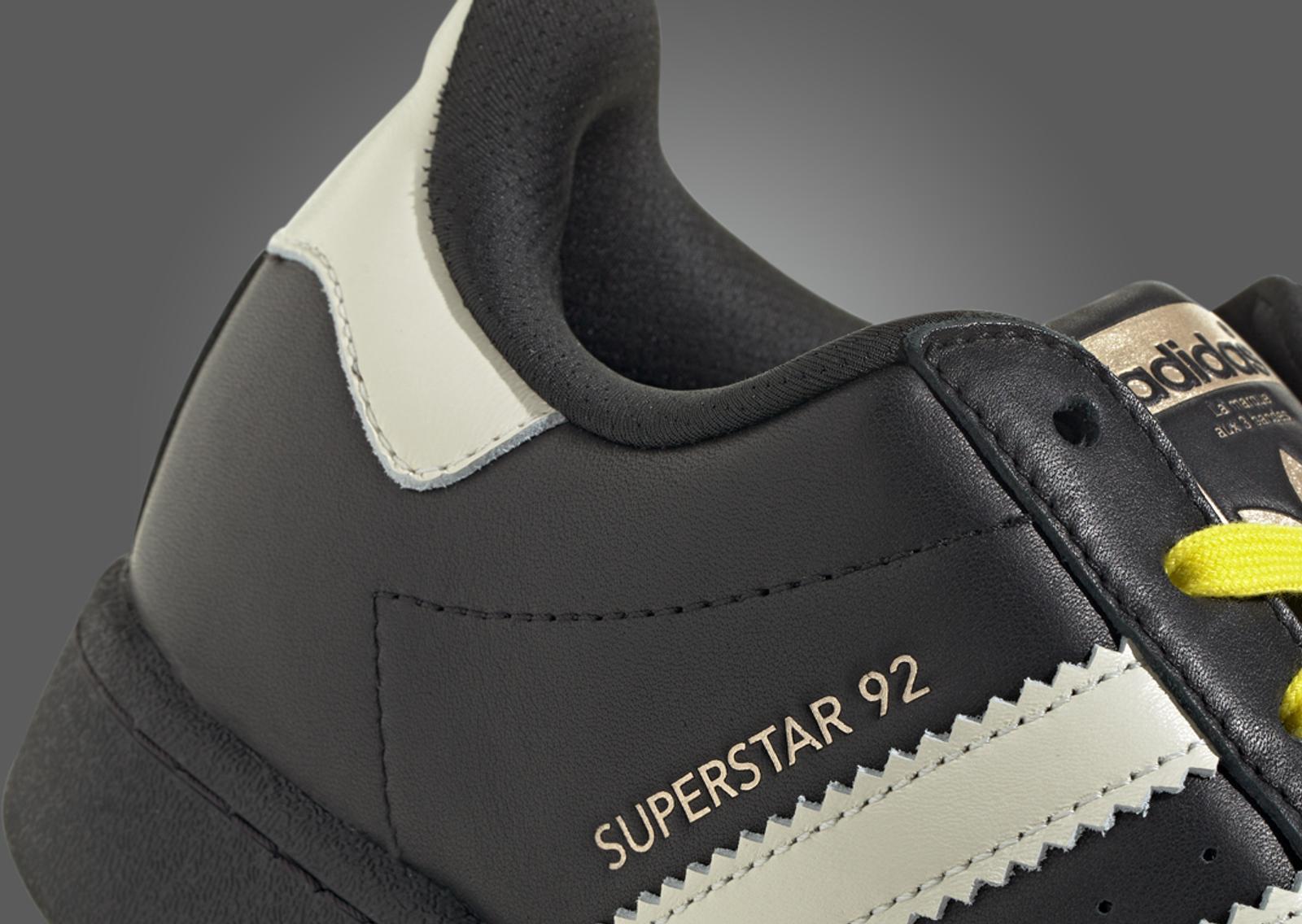 Pharrell Williams x adidas Superstar 92 Virginia Black Heel Detail