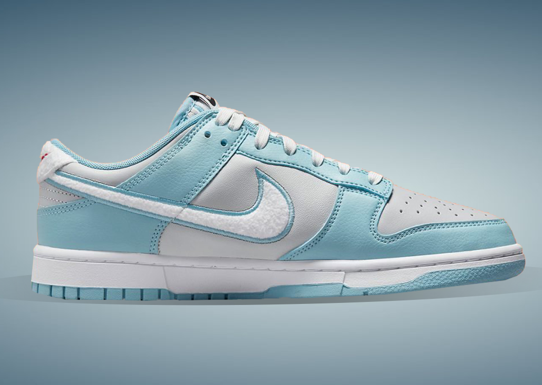 fleece swoosh light blue