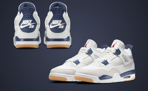 Where to Buy the Nike SB x Air Jordan 4 Summit White Navy