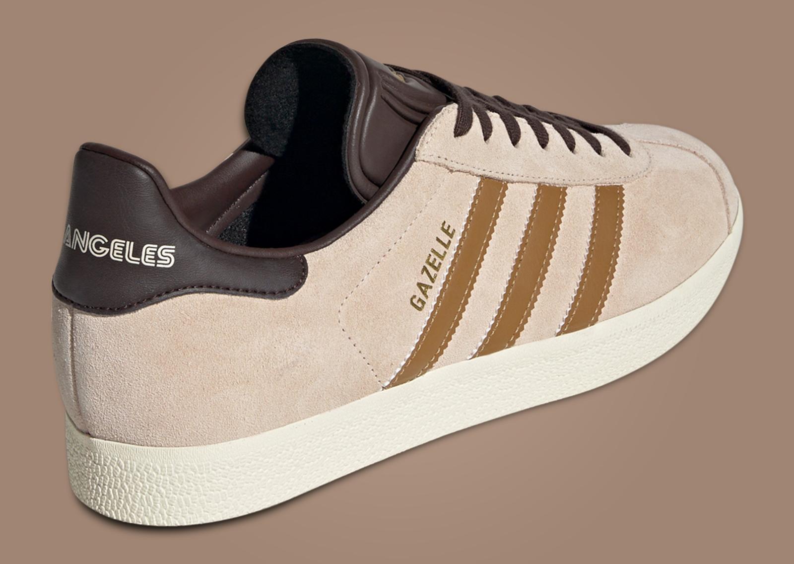 MLS x adidas Gazelle Los Angeles FC Heel Angle