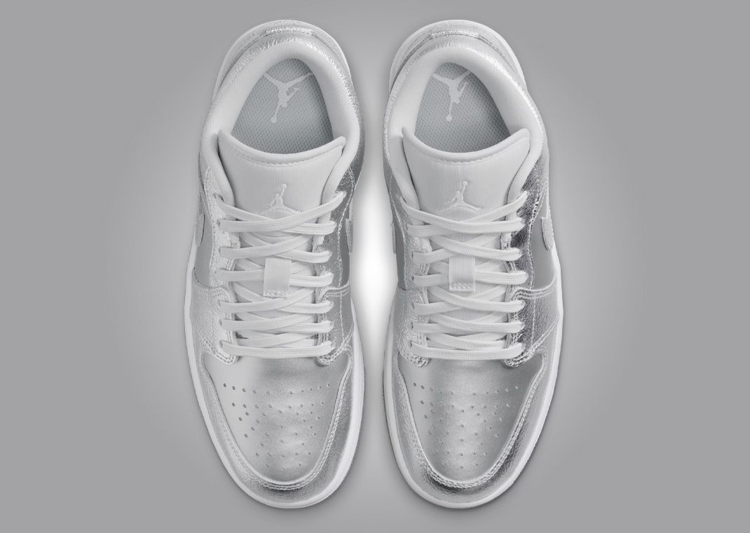 The Women's Air Jordan 1 Low SE Metallic Silver Releases The Women's Air Jordan 1 Low SE Metallic Silver Releases