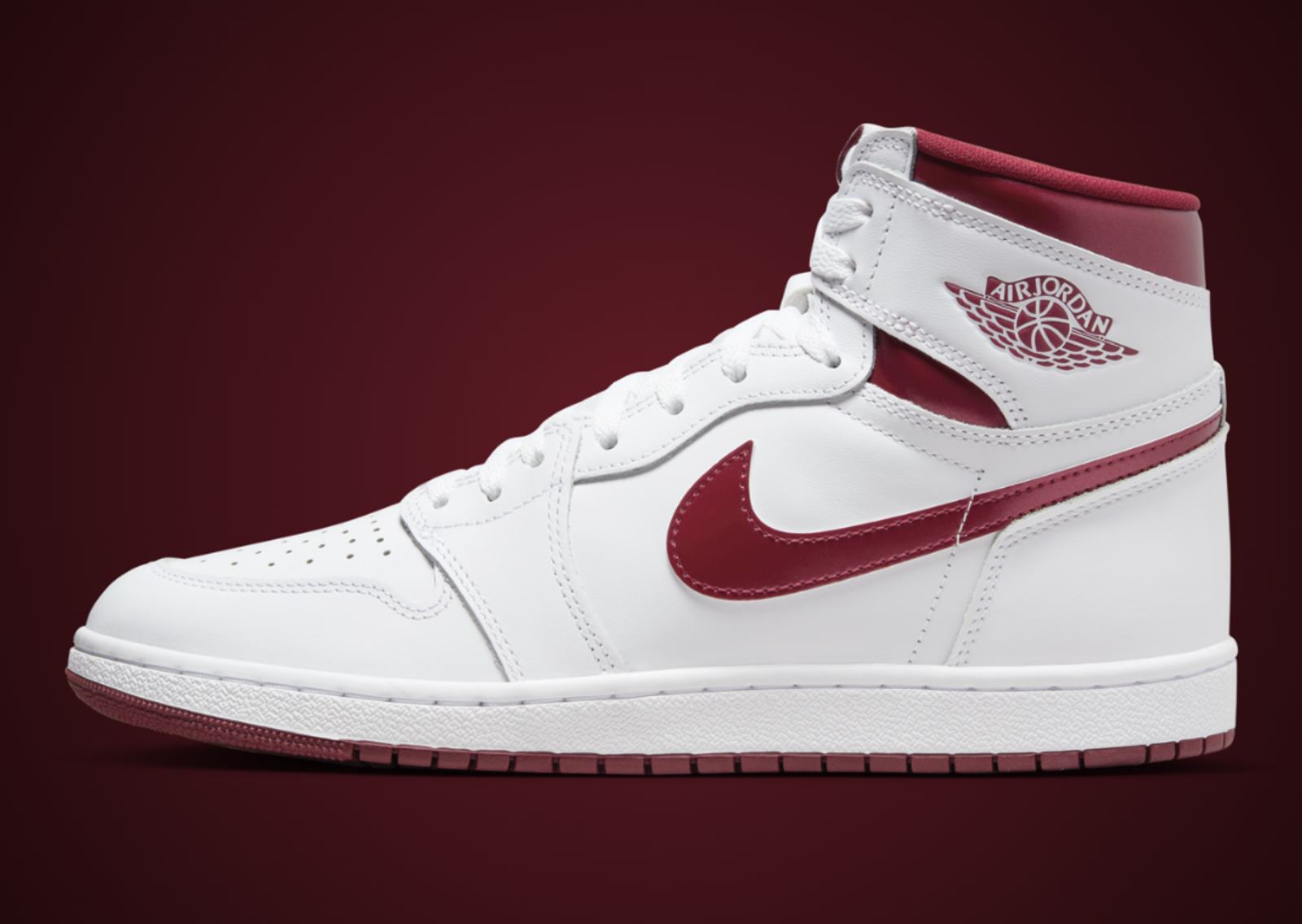 Air Jordan 1 High 85 Metallic Burgundy Lateral