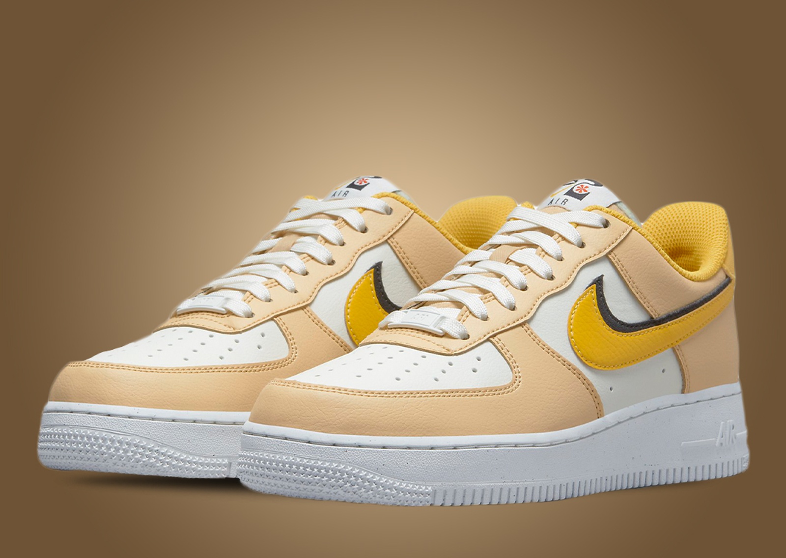 Nike Air Force 1 Low 82 Tan White Yellow