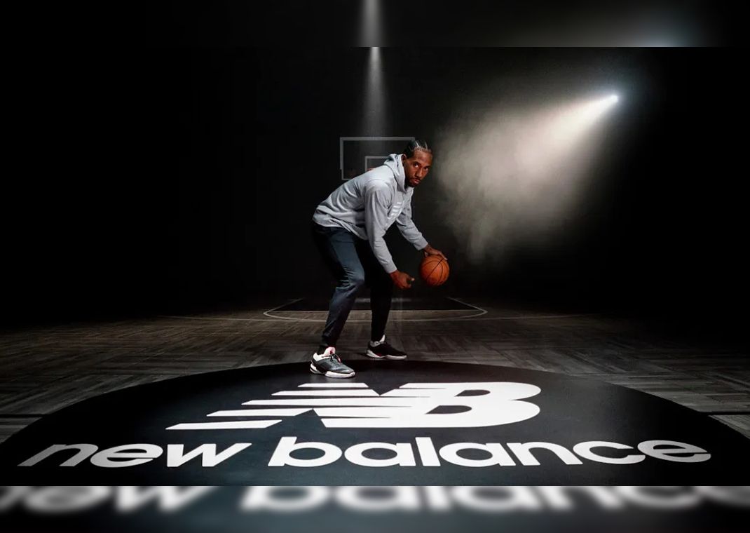 New balance best sale signs kawhi leonard