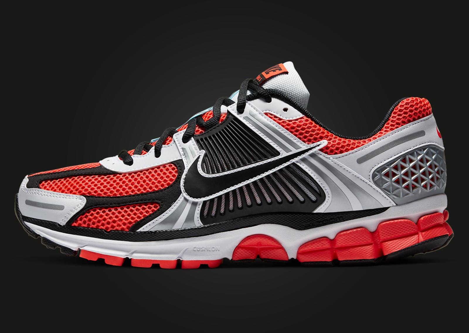 Nike Zoom Vomero 5 Bright Crimson Black Lateral