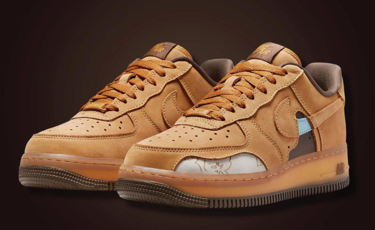See Inside The Nike Air Force 1 Low Cut Out CO.JP Wheat