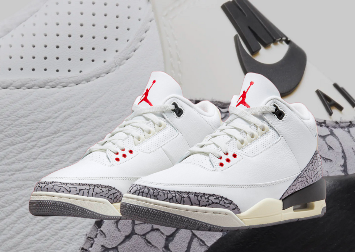 Jordan retro 3 slide cement hotsell