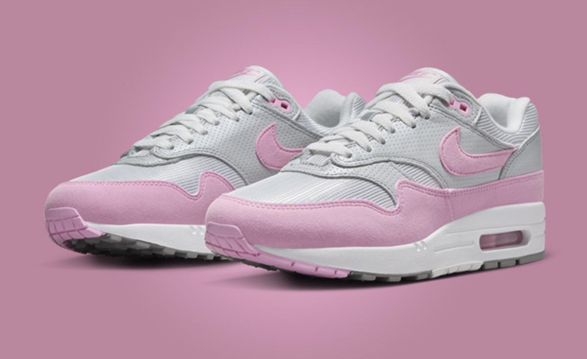 The Women's Nike Air Max 1 Metallic Platinum Pink Rise Releases Summer 2024