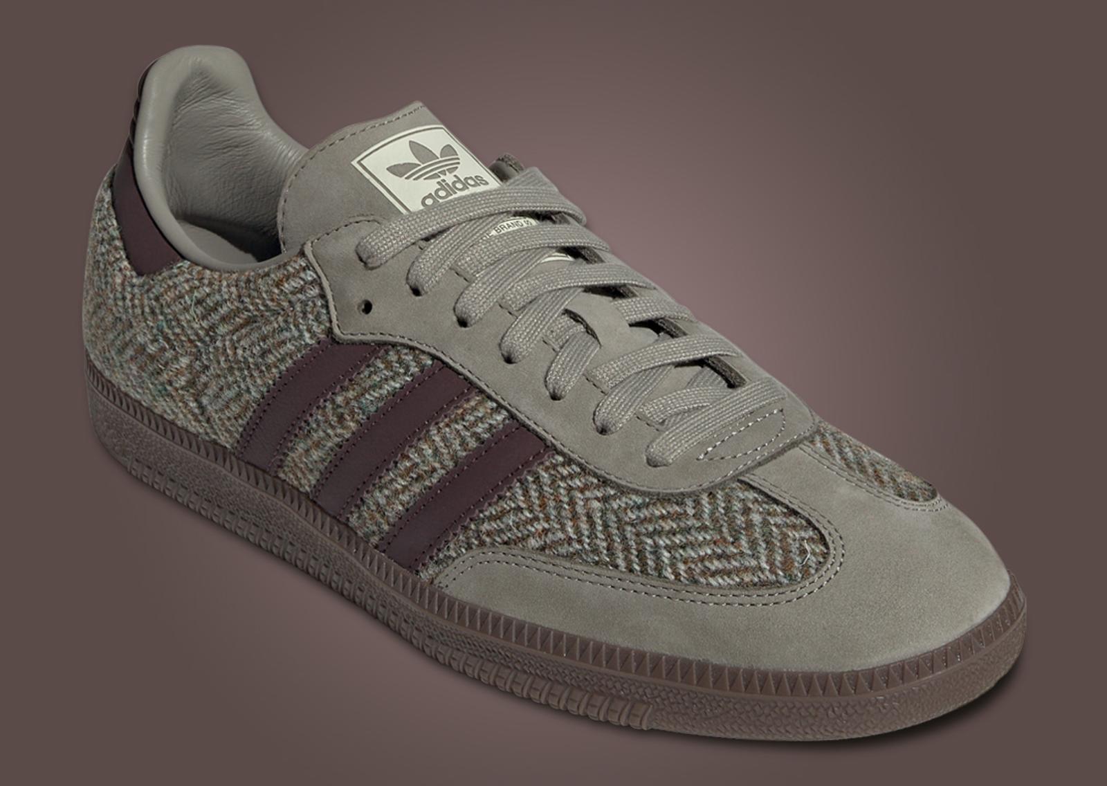 adidas Samba OG Tweed Wonder Beige Angle