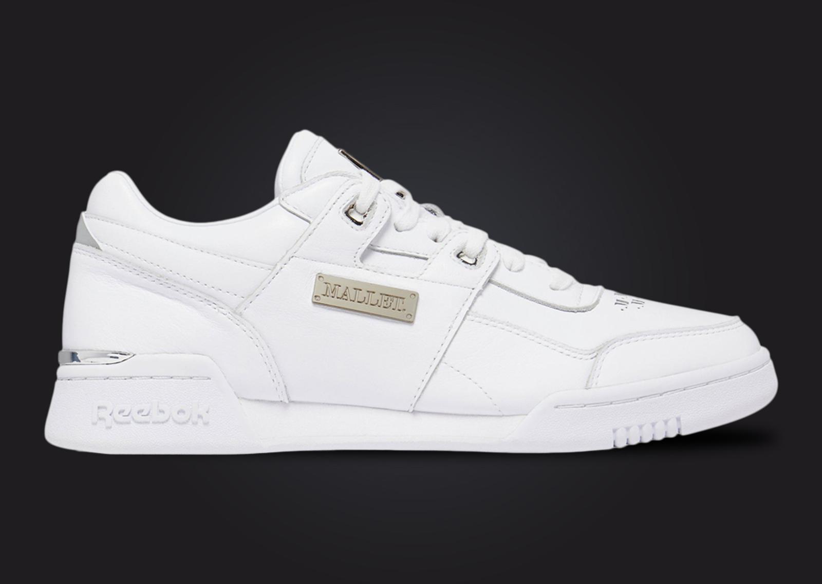 Mallet London x Reebok Workout Plus Lo White Lateral