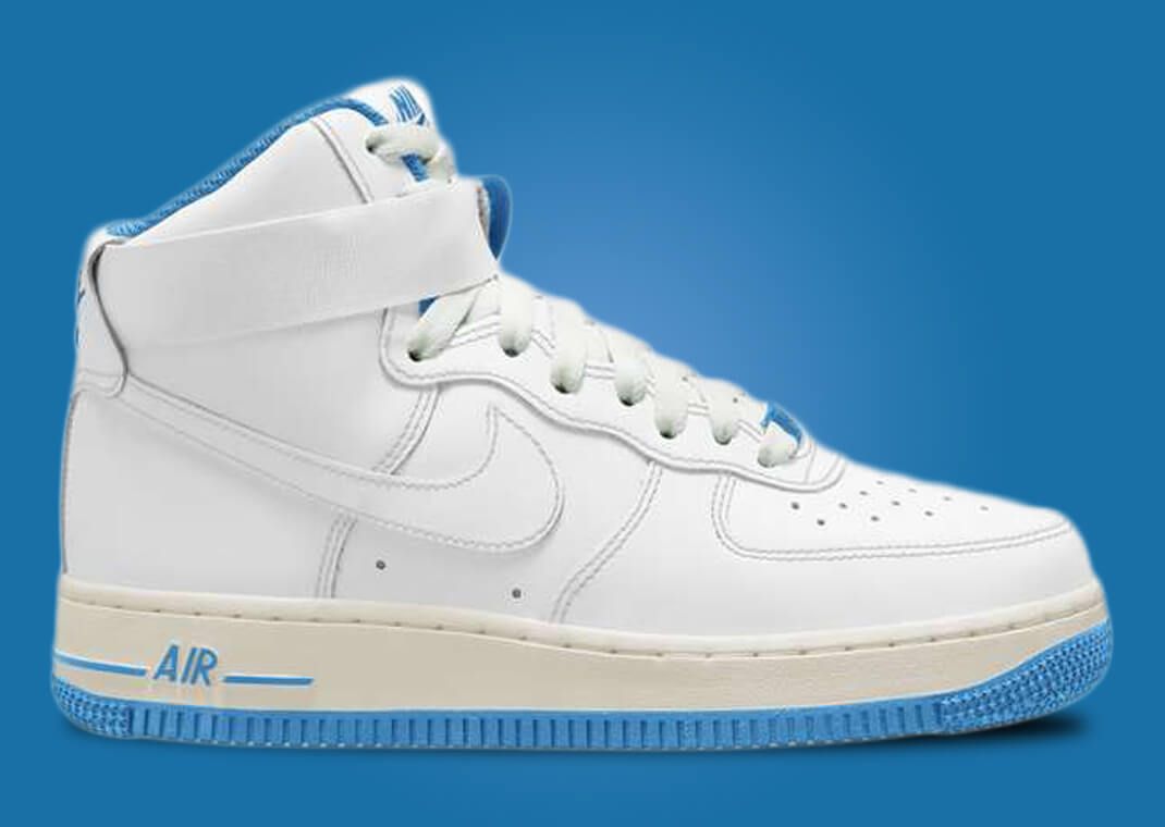 Sheed Vibes Are Prominent On The Nike Air Force 1 High White