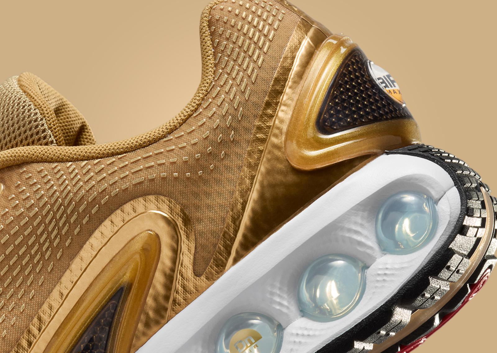 Nike Air Max DN Gold Bullet Heel Detail