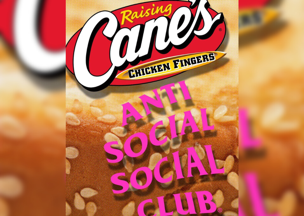 Anti Social Social Club x Raising Canes (image via 