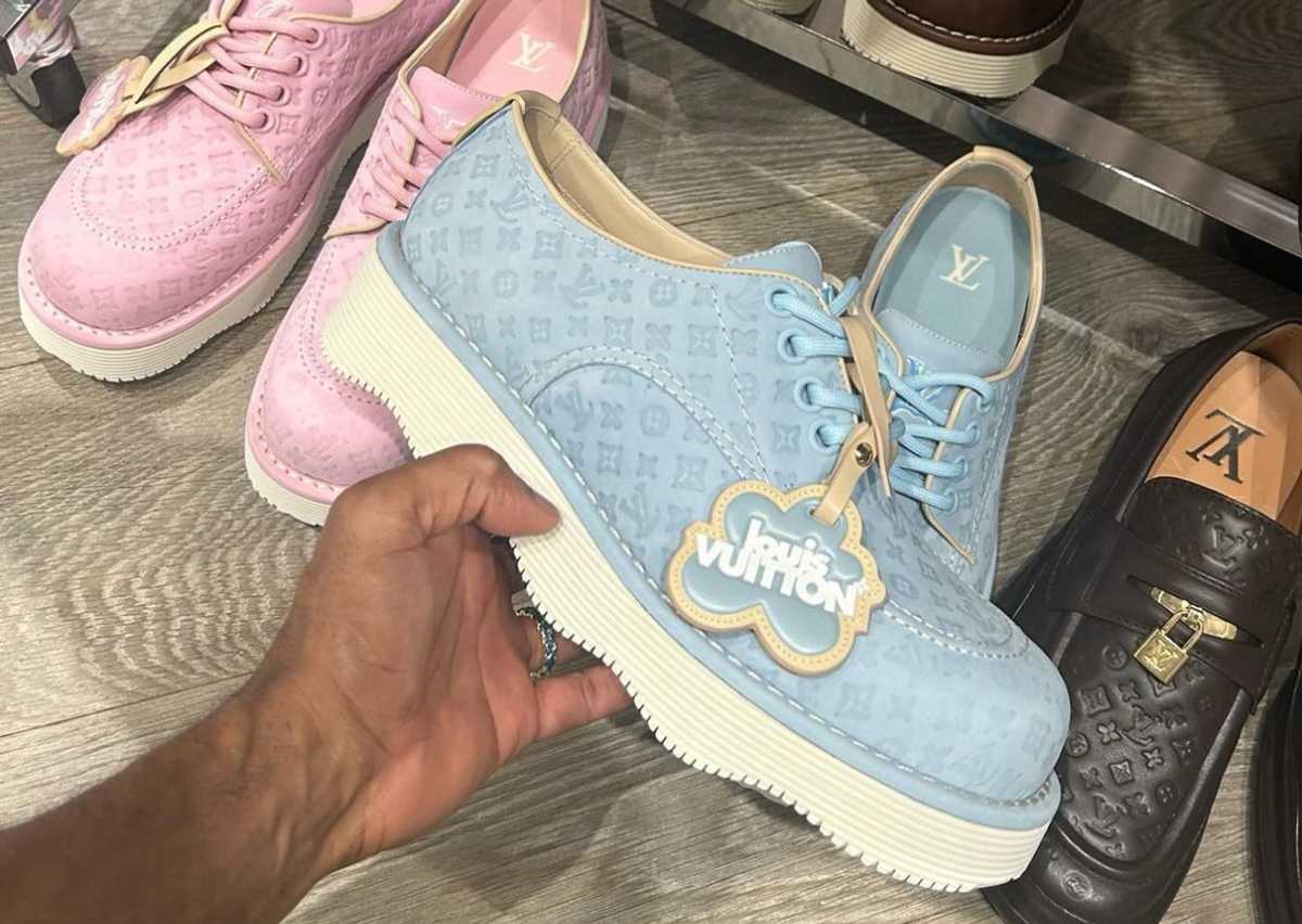 Supreme x louis vuitton 2025 x nike air huarache sneakers