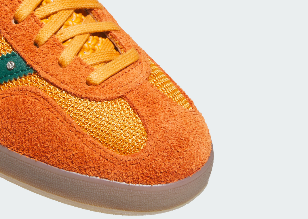 Tyshawn Jones and Hardies add Diamond Studs to an Orange and Green adidas  Gazelle
