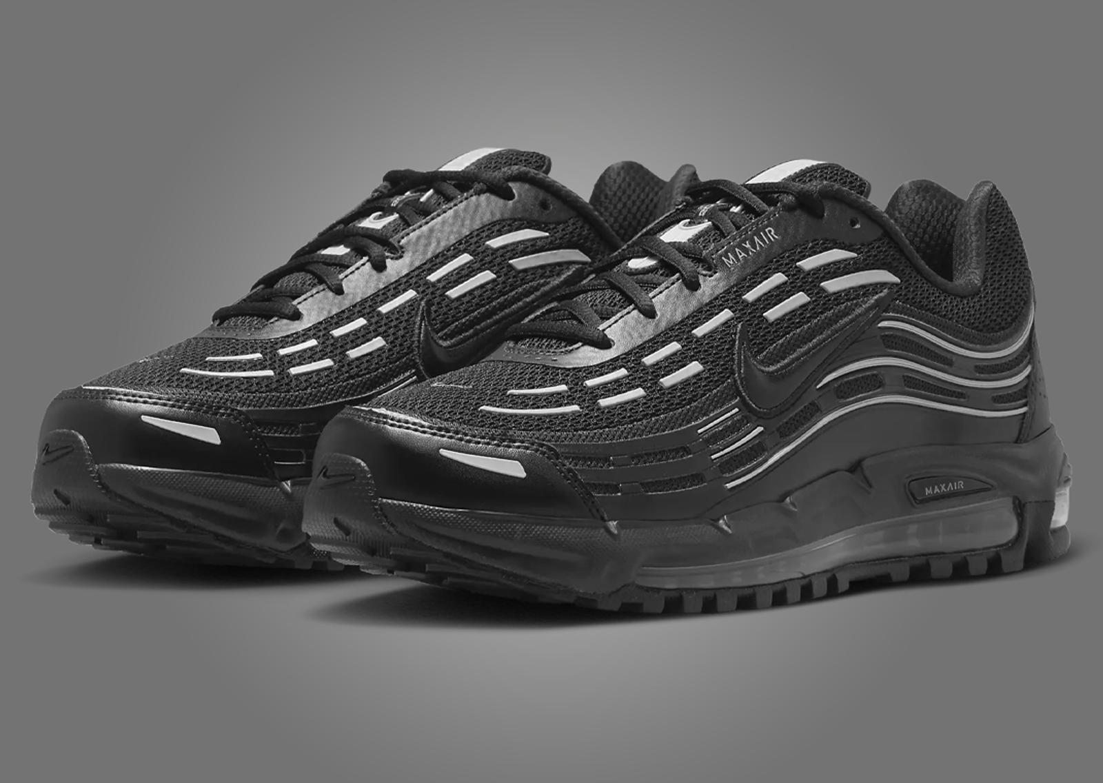 Nike Air Max TL 2.5 Black Metallic Silver Angle