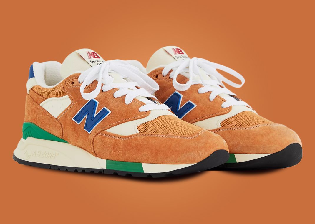 The New Balance 998 Made in USA Sepia Atlantic Blue Releases 
