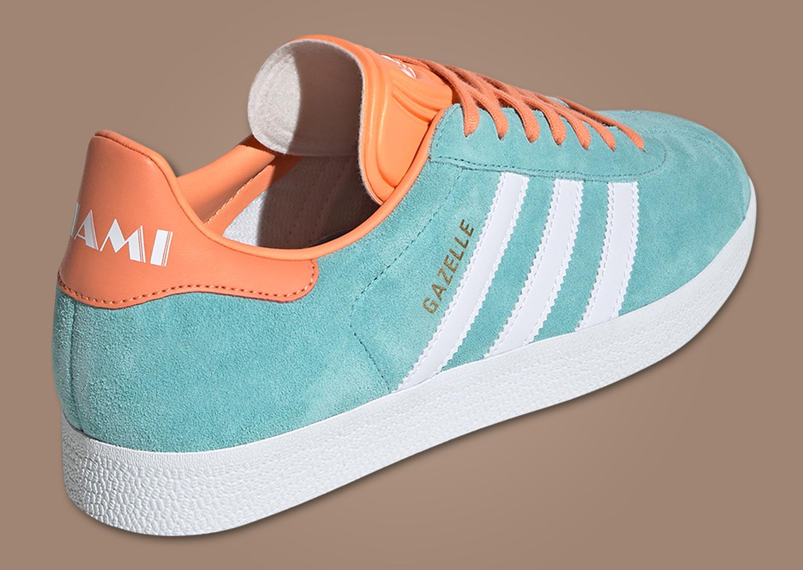 MLS x adidas Gazelle Inter Miami Heel Angle