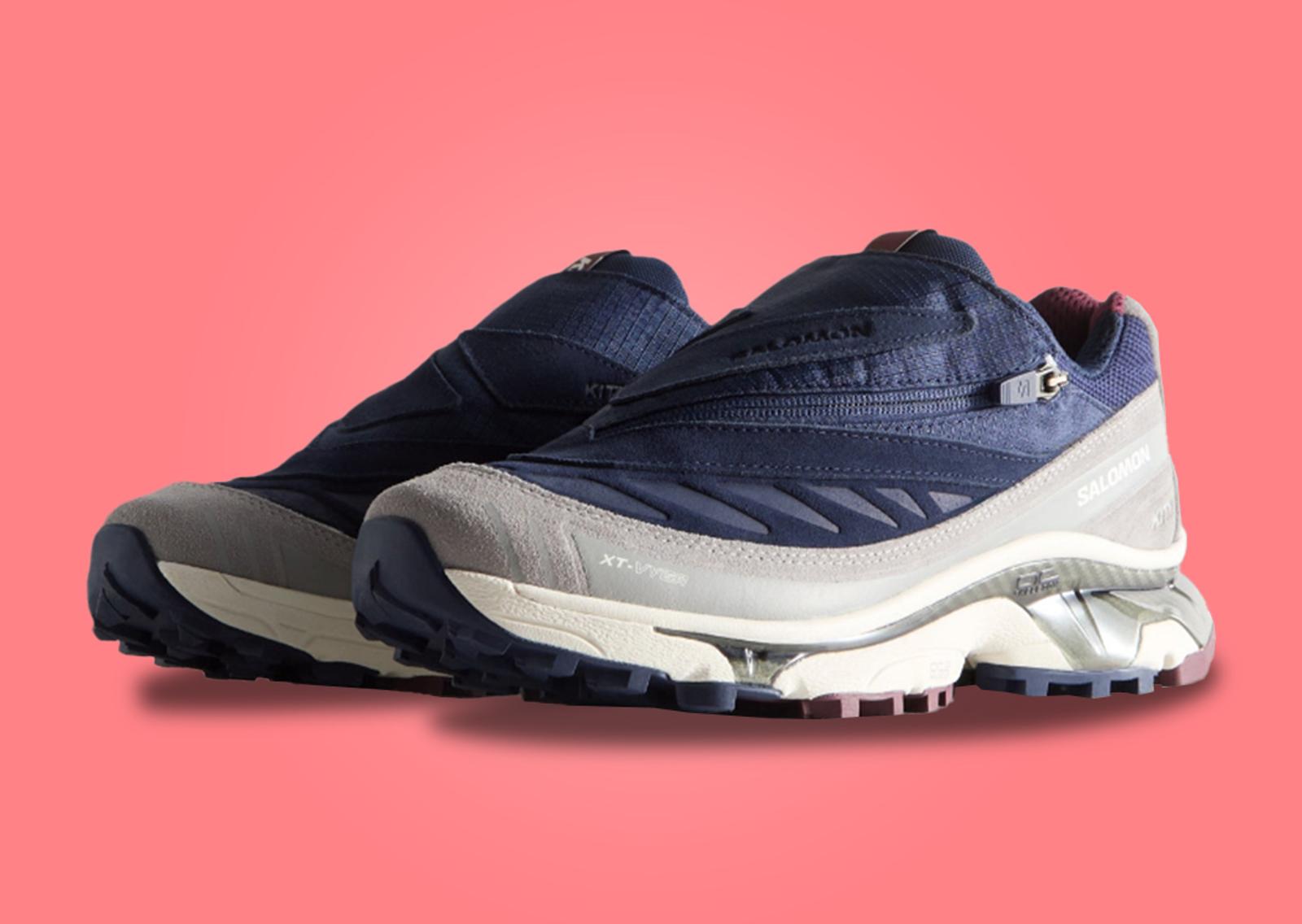 Kith x Salomon XT-Voyager Navy Angle