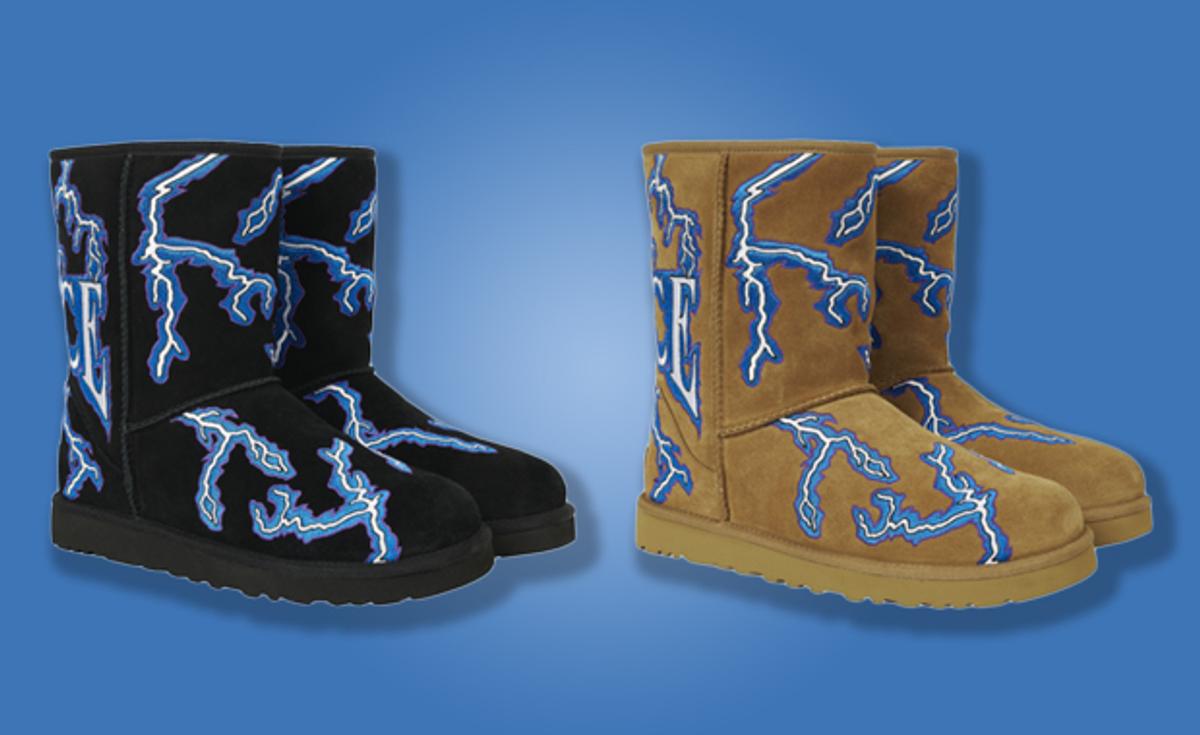 Palace Teams Up With UGG For Lightning Bolt-Covered UGG Boots