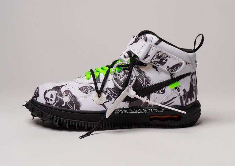 Off-White x Nike Air Force 1 Mid Grim Reaper Lateral