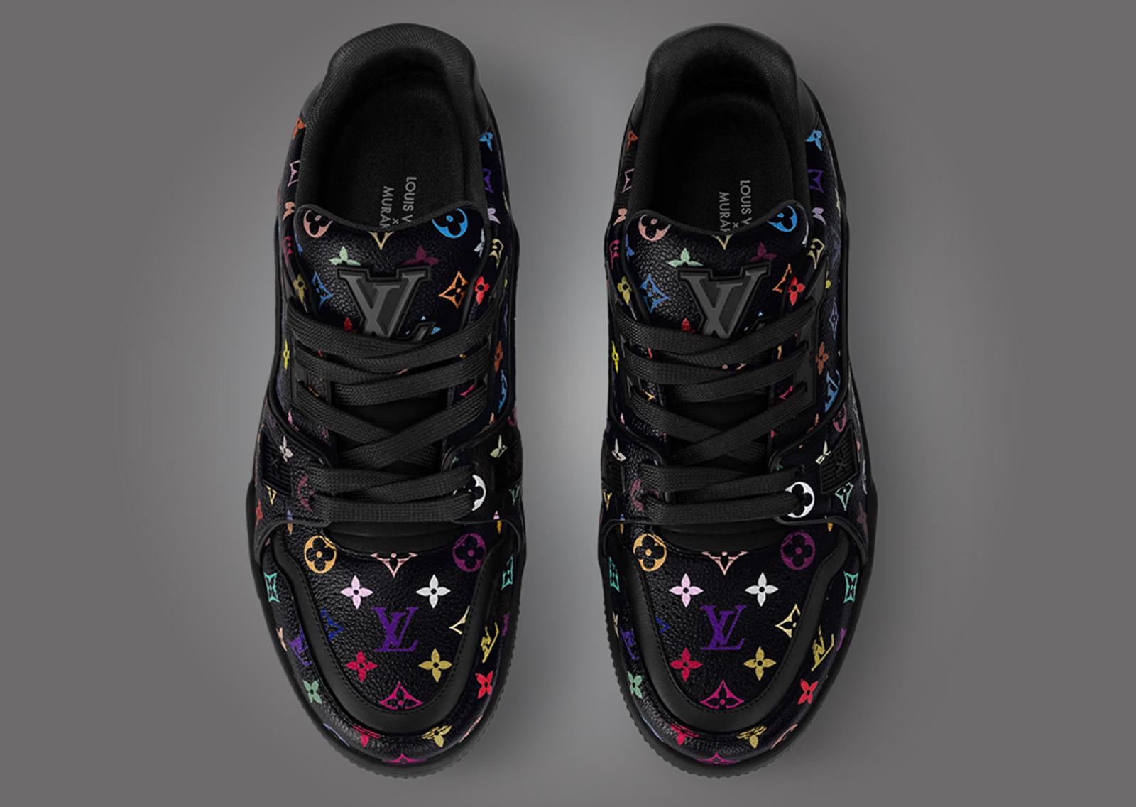 Takashi Murakami x Louis Vuitton LV Trainer Black Top