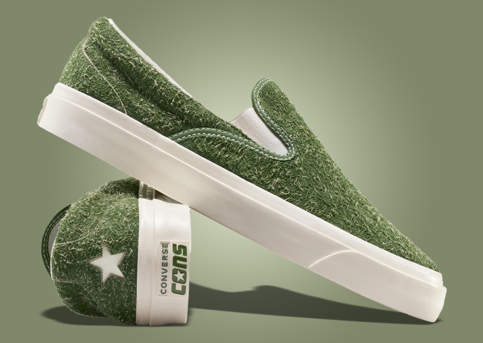 GOLF le FLEUR* x Converse One Star Slip Pro Forest Elf Angle