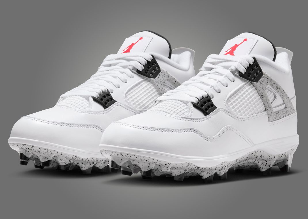シューズ(男性用) NIKE GOLF AIR JORDAN 4 WHITE CEMENT 28.5 New Air Jordan 4 Golf White Cement 2021 Size 4 Rare Retro