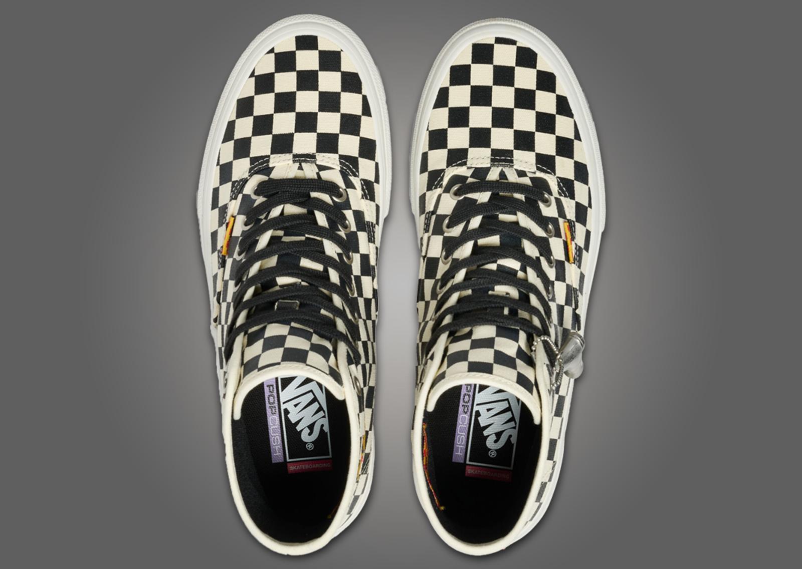 Andrew Allen x Vans Skate Authentic High Checkerboard Top