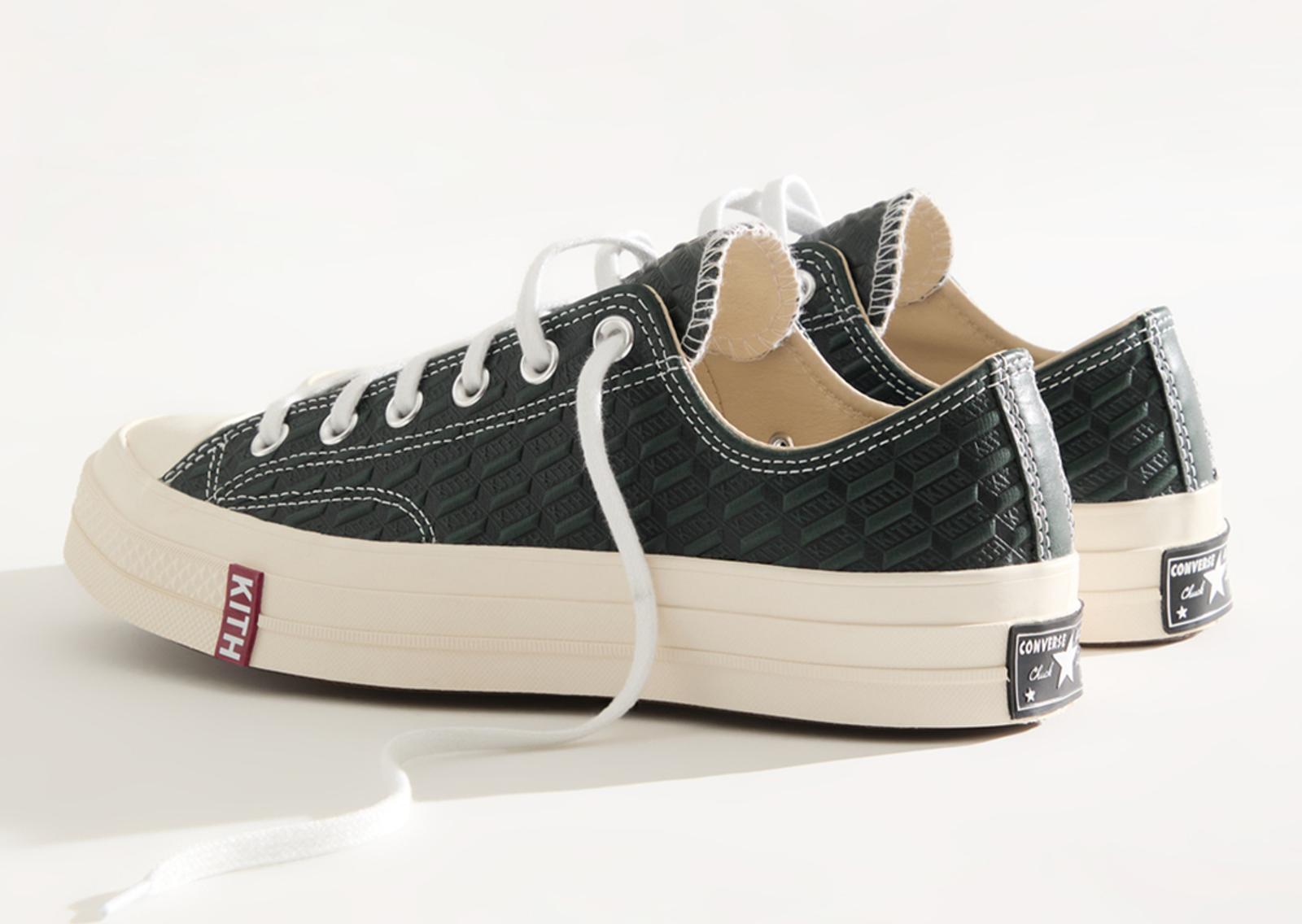 Kith Classics x Converse Chuck Taylor All Star 70 Ox Green Scarab Heel Angle