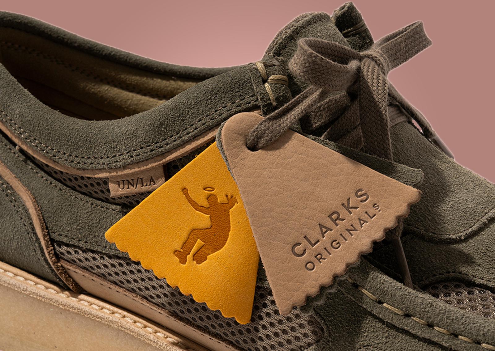 Union LA x Clarks Originals Wallabee Crazy Visions Cameo Rose Hangtag