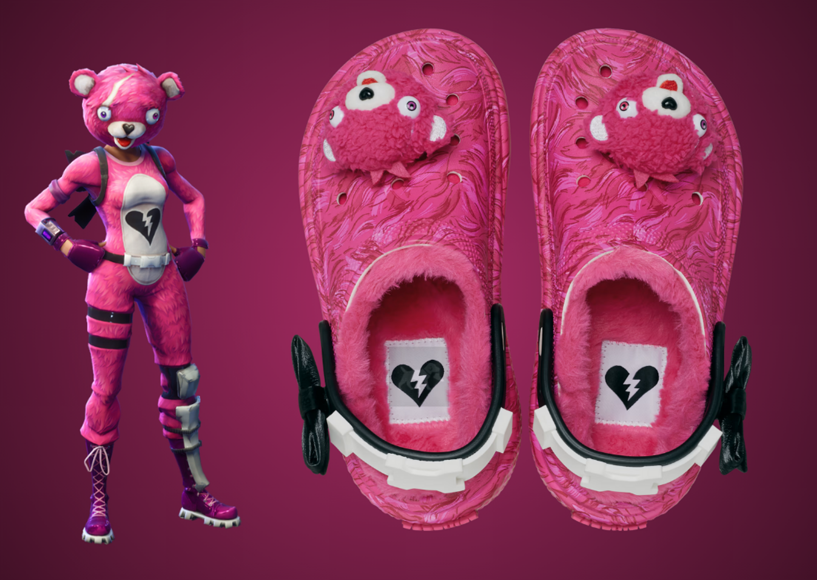 Fortnite x Crocs Stomp Lined Clog Cuddle Team Leader Top