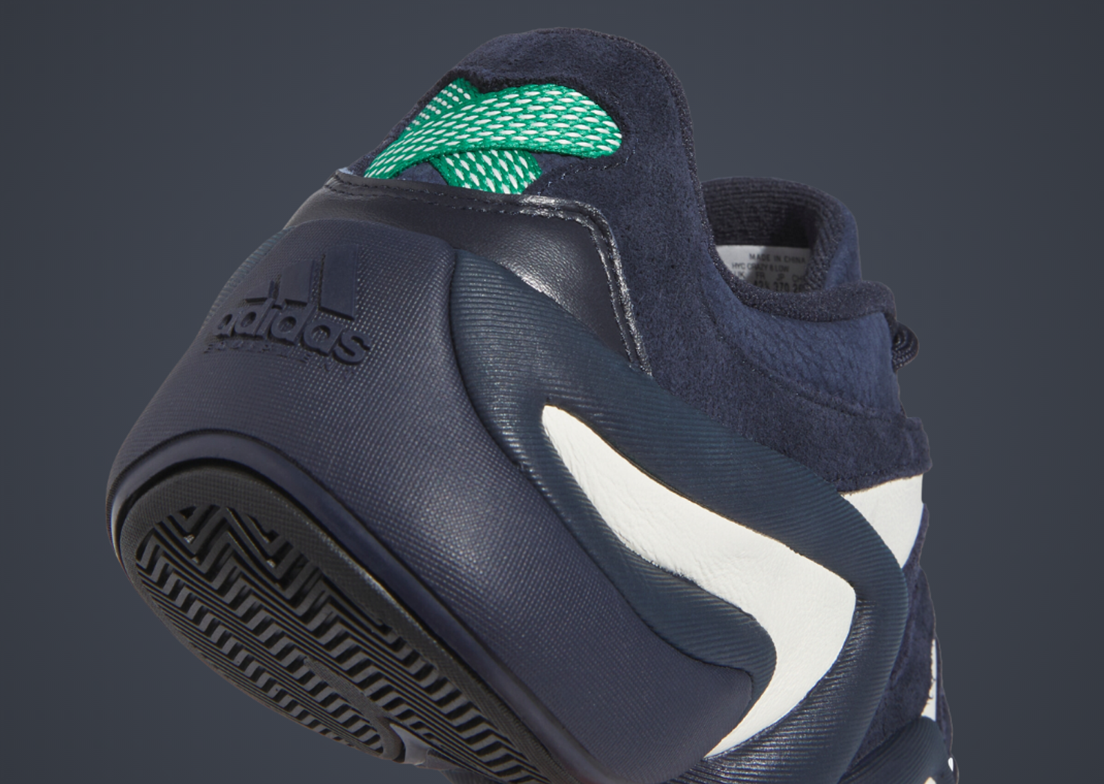 Hoop York City x adidas Crazy 8 Low Heel Detail