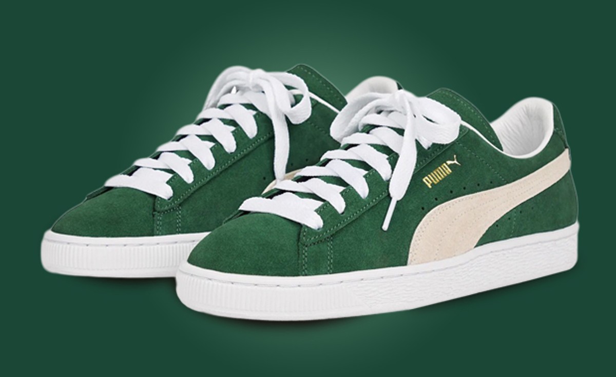The JJJJound x Puma Suede Surfaces In A Green Colorway