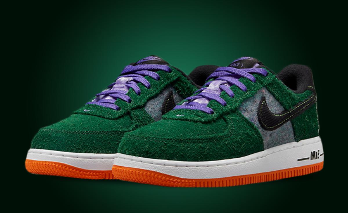 Grassy Vibes Get Planted On The Nike Air Force 1 Low Shaggy Suede Green