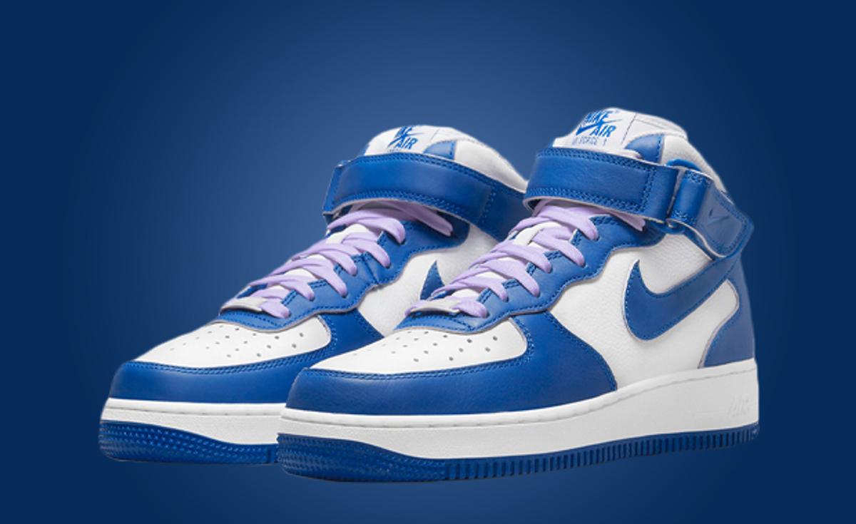 This Nike Air Force 1 Mid Comes Dressed In Military Blue