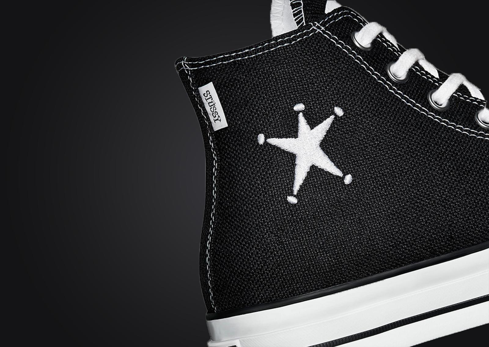 Stussy x Converse Chuck Taylor All-Star 70 Hi Black Medial Detail