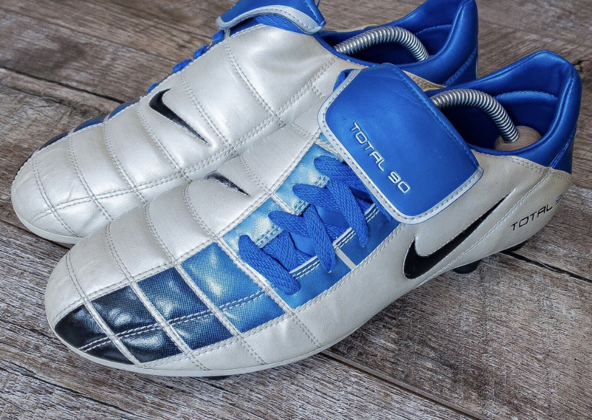 Nike Air Zoom Total 90 II FG Cleats Silver Blue