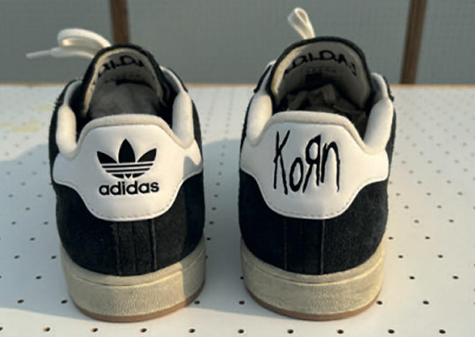 KORN x adidas Campus 2 Black White Heel