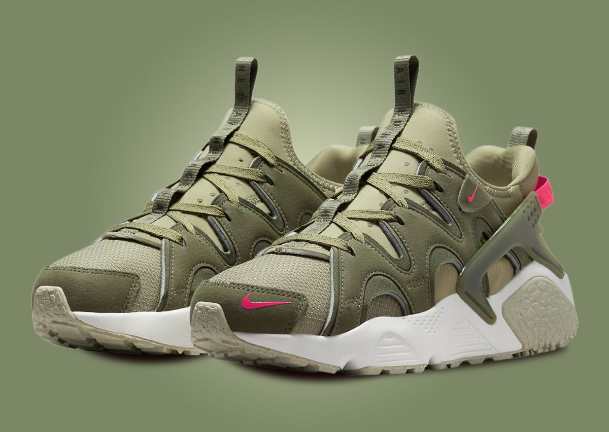 Nike air huarache olive green Clearance