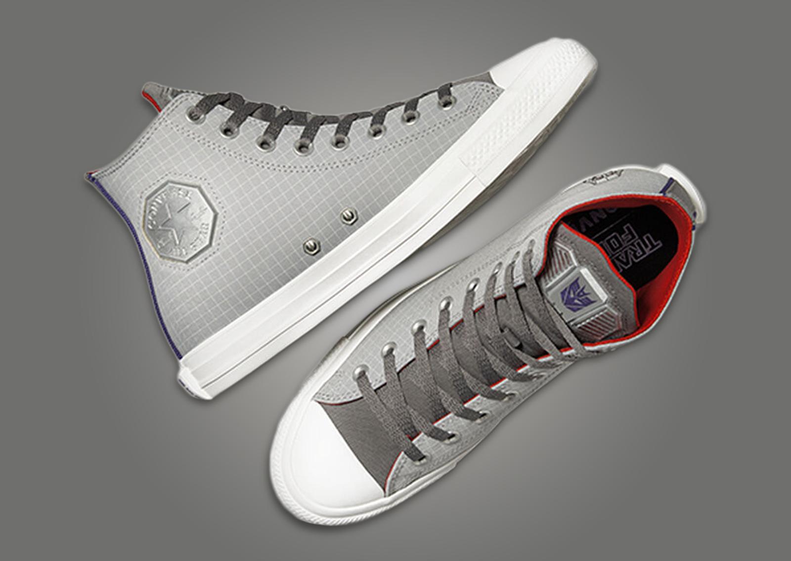 Transformers x Converse Chuck Taylor All-Star Hi Decepticons Medial & Top