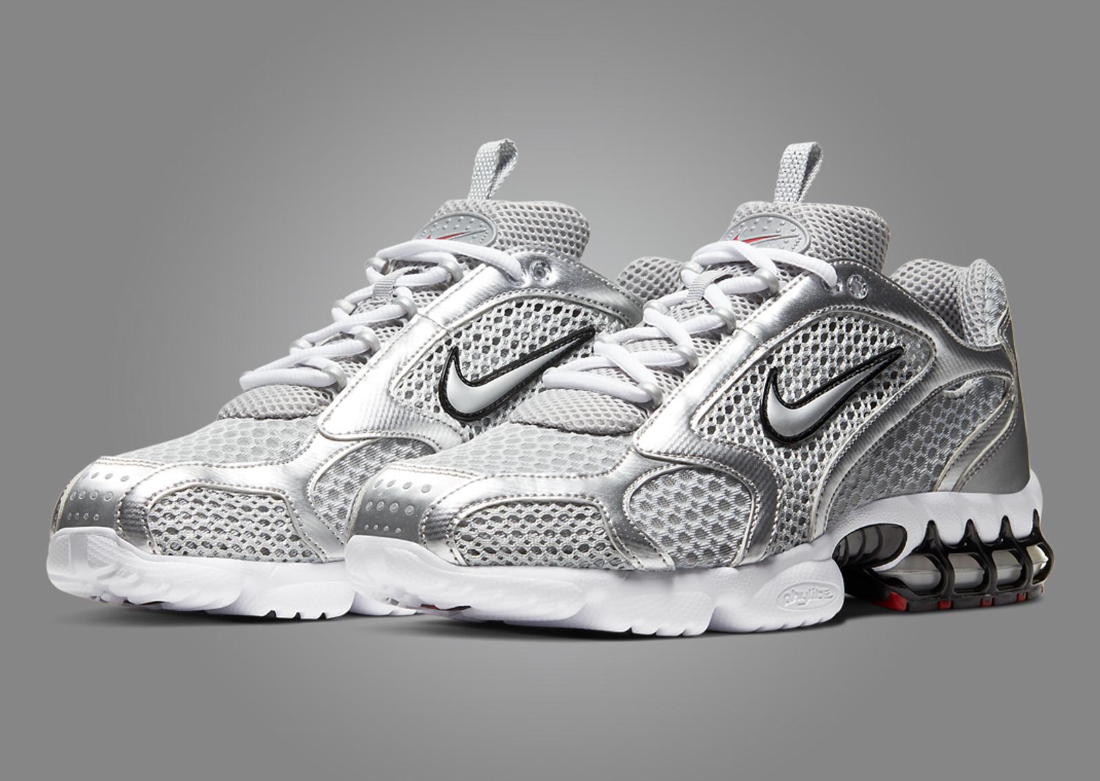 Nike Air Zoom Spiridon Cage 2 Metallic Silver Angle