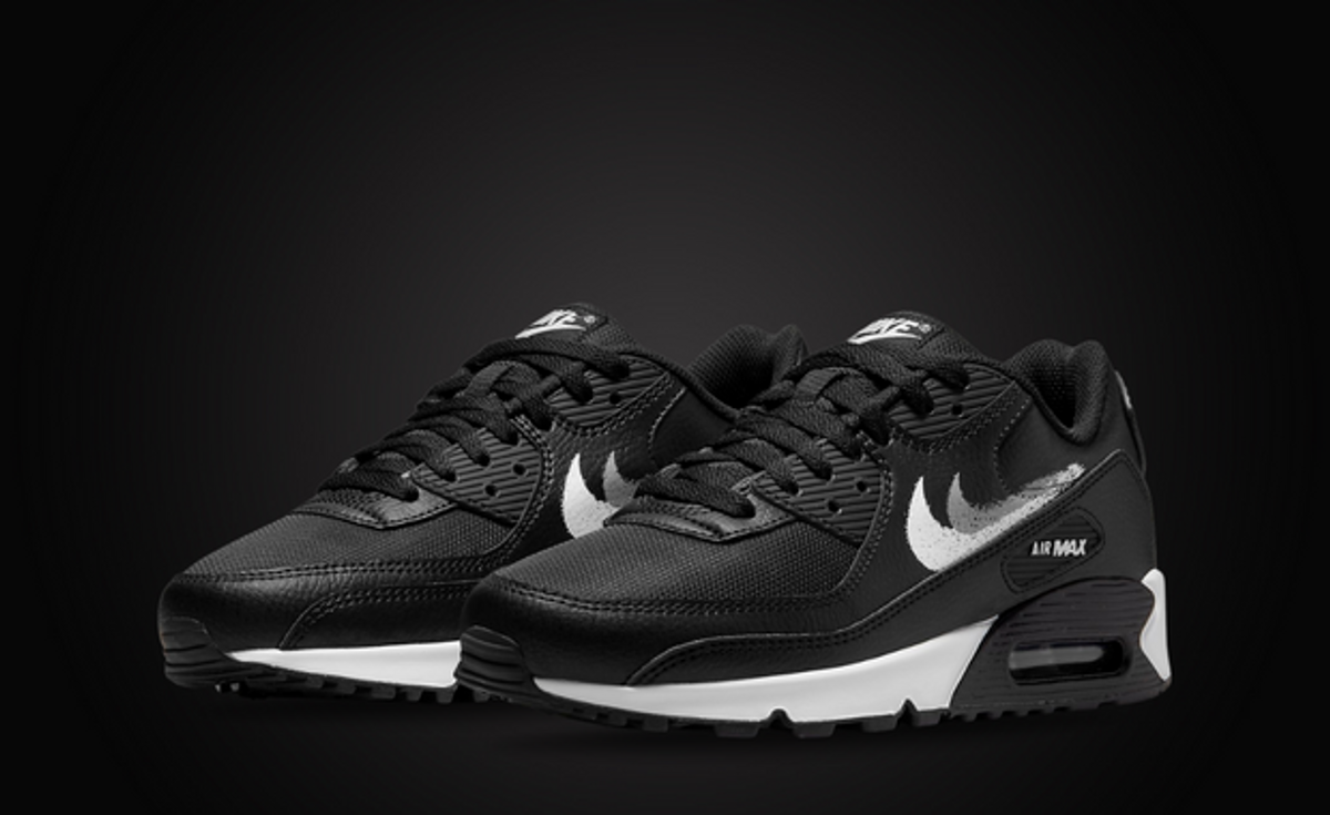 This Nike Air Max 90 Comes With Spray Painted Nike Swooshes
