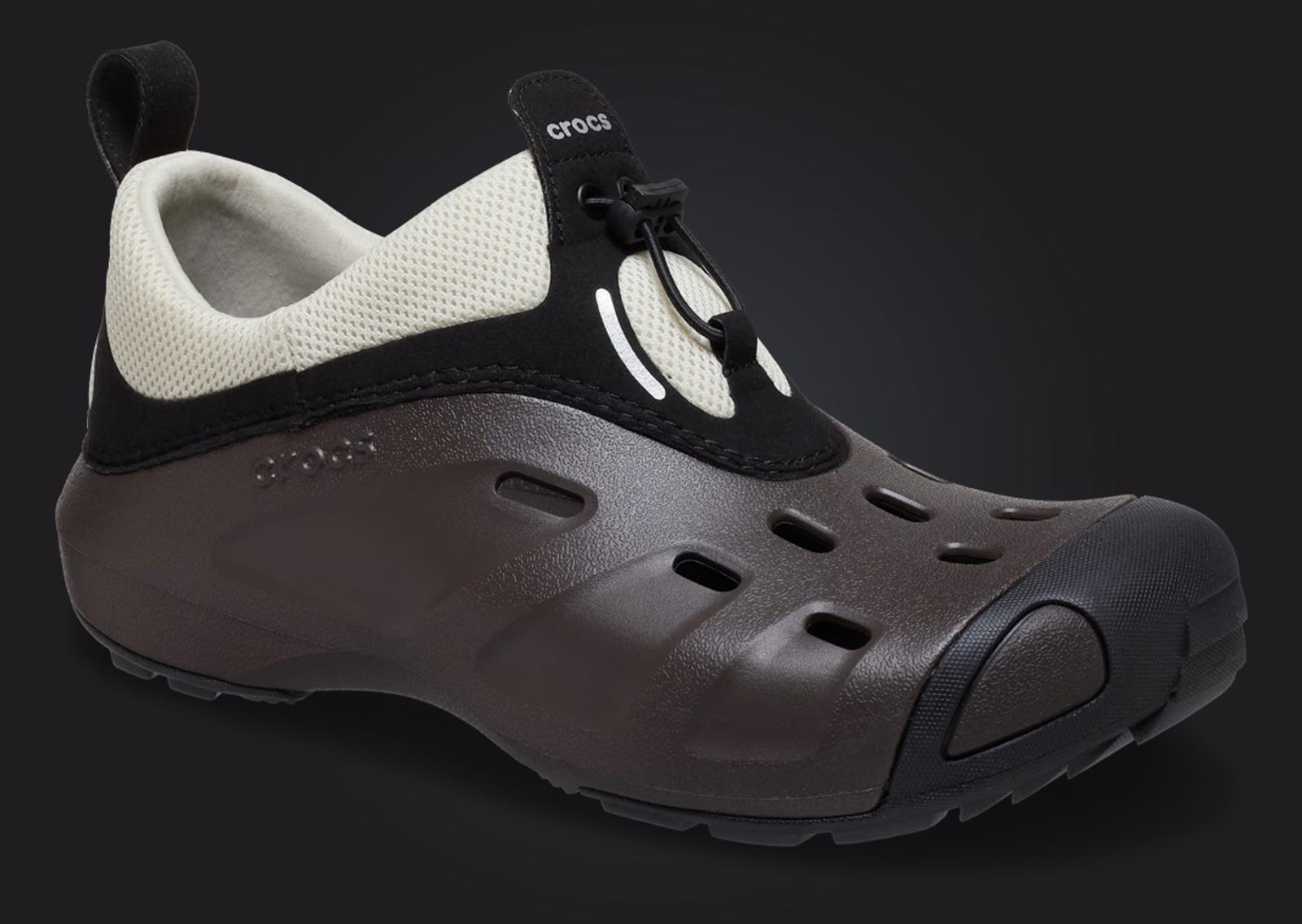 Crocs Quick Trail Low Espresso Bone Angle