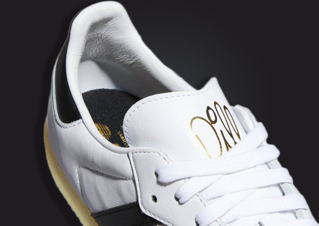 adidas gazelle silver green womens Adidas x Dill Samba Shoes - FTWR White / Core Black / Gold Metallic main image 0