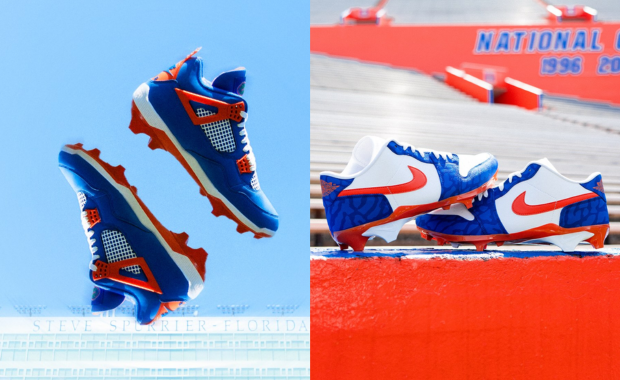 Florida Gators Air Jordan 4 and Air Jordan 1 Low Cleat PEs for 2025