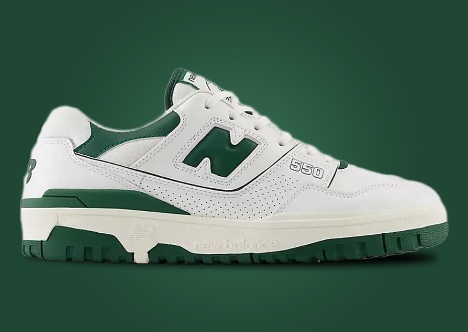 New Balance 550 Golf SL White Green Lateral