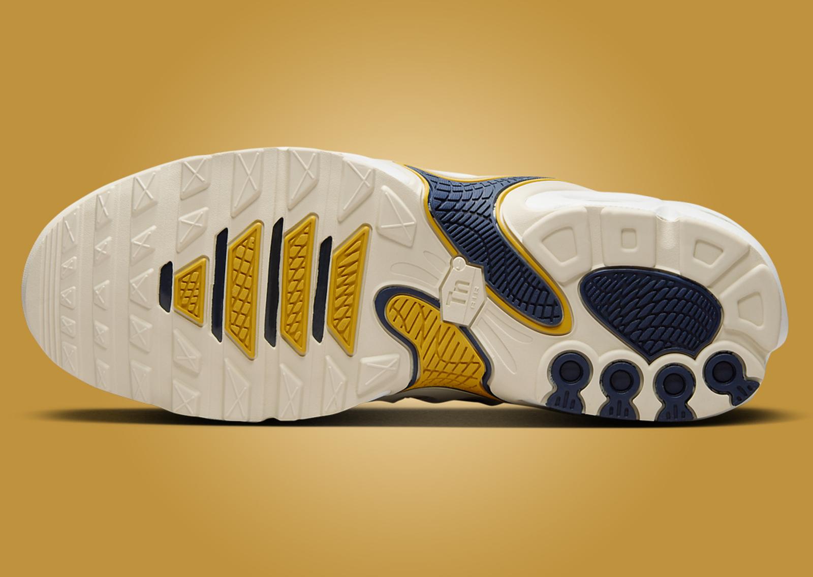 PSG x Nike Air Max Plus Drift White Wheat Gold Outsole